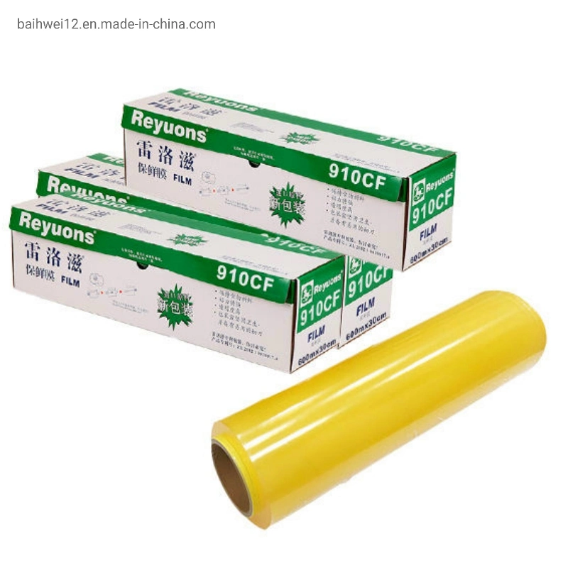 Plastic Packaging PVC Cling Film Food Grade Jumbo Roll Manufacture