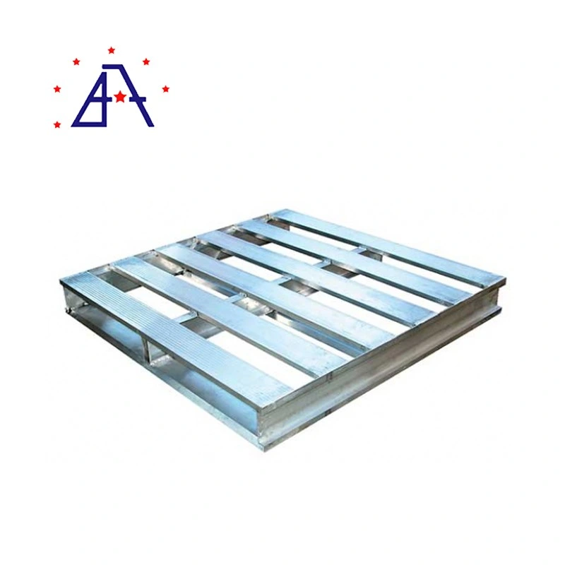 Recycle Aluminium Pallets Container Euro Metal Double Face Flat Pallet Transportation