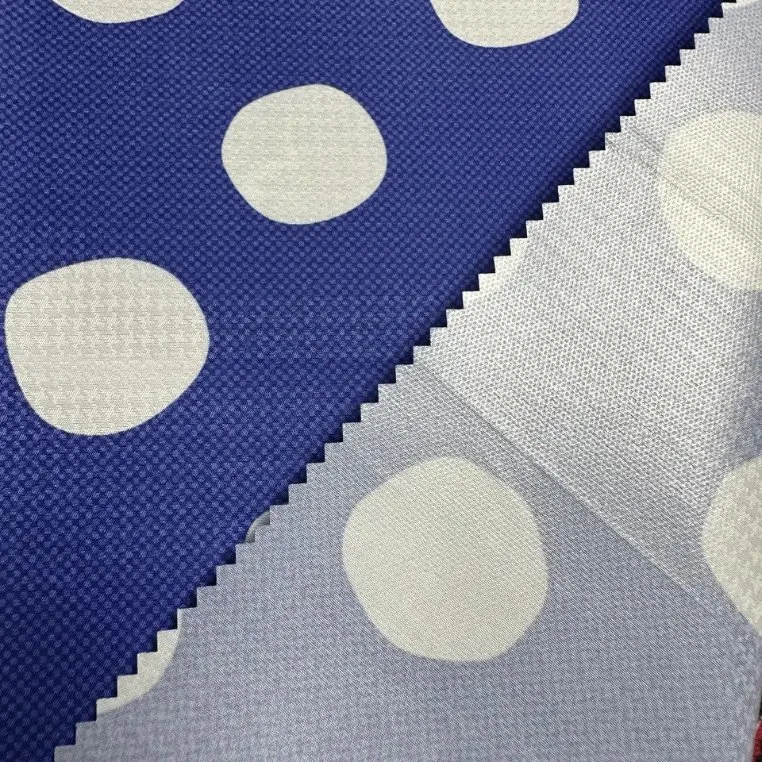 Customized Pongee Houndstooth TPU Laminated Paper Print100 Polyester Fabric Waterproof for Rain Jacket Pes