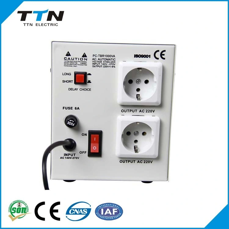 Home Use Copper Automatic PC-Dcr1000va 1kVA Voltage Regulator/Stabilizer with Good Quality