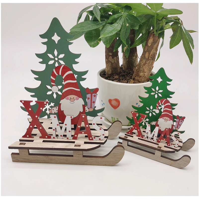 Décorations de Noël créatives en bois à faire soi-même - Puzzle en bois - Cadeau pour enfants.