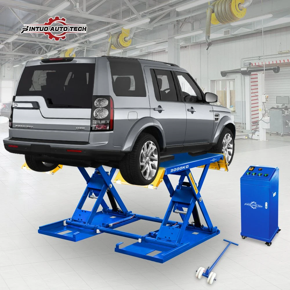 Jintuo Auto Shop 3500kg Portable MID Rise Hydraulic Car Scissor Lift/Mechanical Workshop Equipment