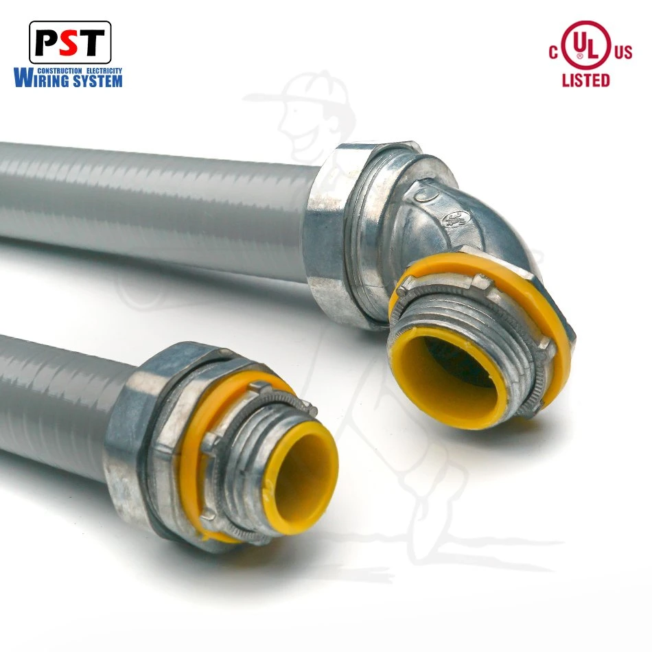 Zinc Die Cast 90 Degree Angle Liquid Tight Connector for Flexible Conduit