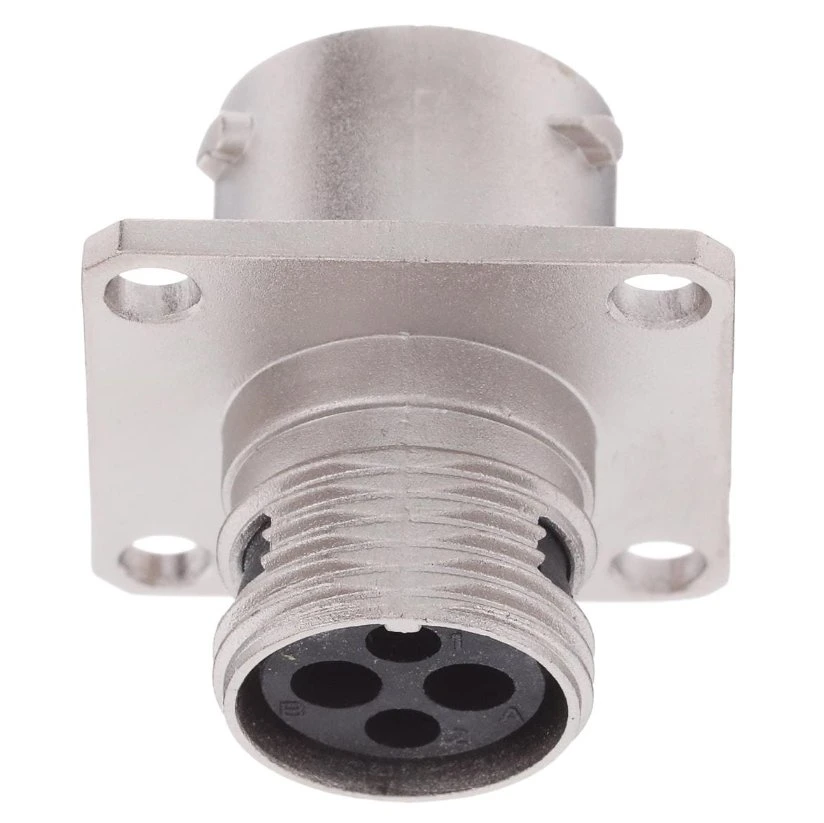 Receptacle Square Flange Female Rt00102snh Standard Circular Connector Wall Mtg Recpt Socket