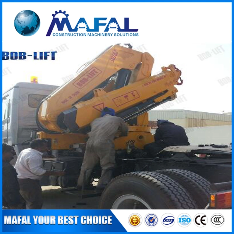 Chinese Knuckle Boom Hydraulic Truck Mounted Crane for Sale