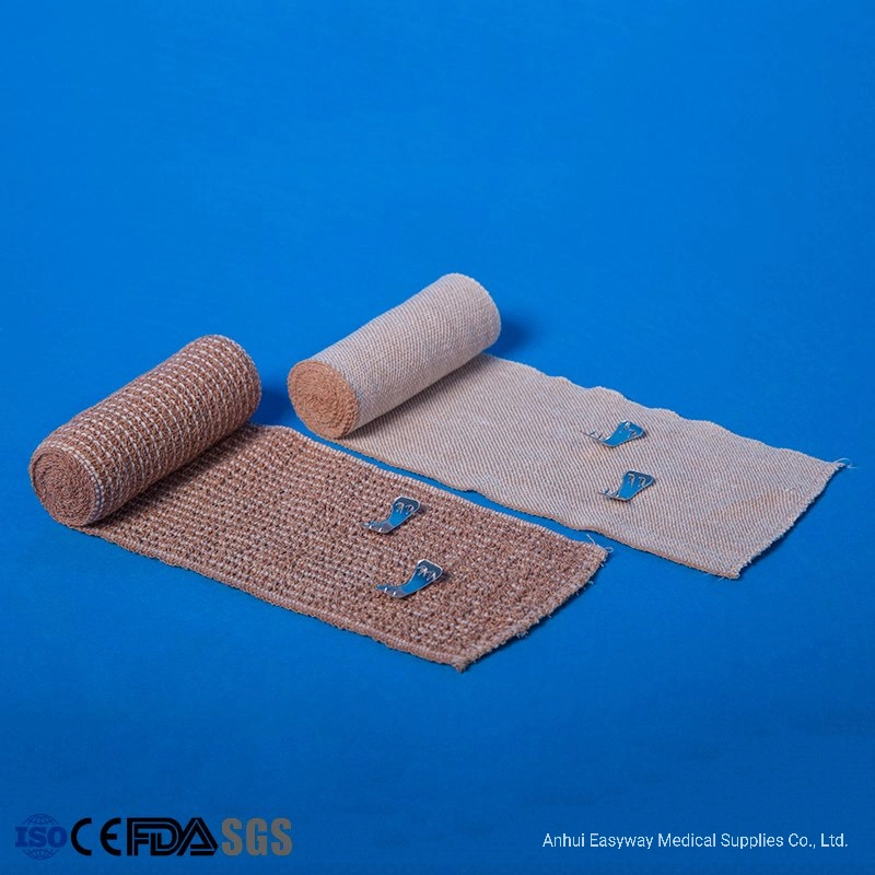 Disposable Medical Elastic Plain Bandages with Spandex with Various Sizes