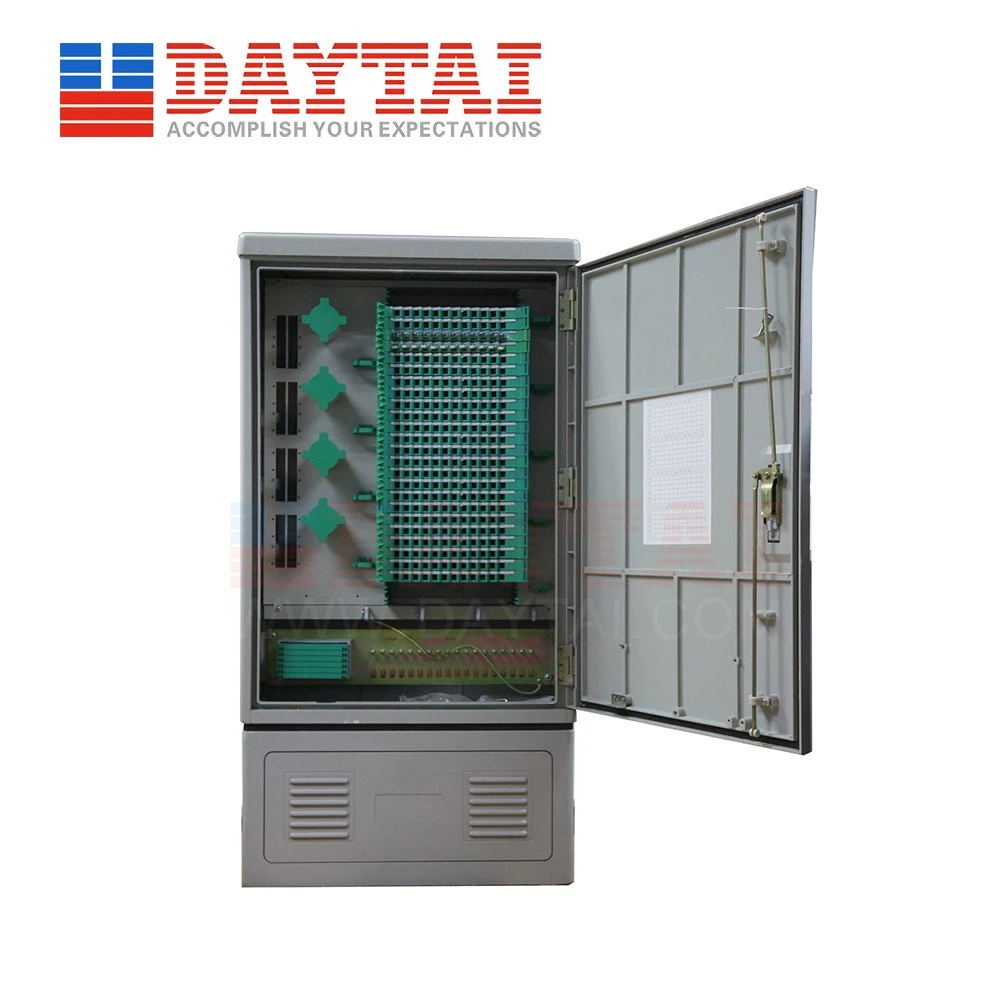 Outdoor Street Max 596 Cores Stainless Steel SMC Telecommunication Network Cabinet Cross Connection Cabinet Fiber Optic Cabinet