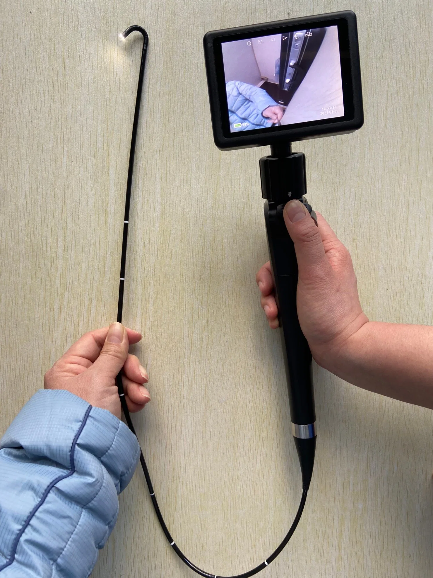 Flexible Medical Video Rhinolaryngoscope Nasopharyngeal Laryngoscope Ent Endoscope for Patients Surgery