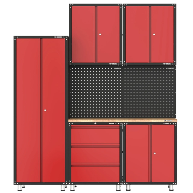 Kinbox Garage Steel Tool Box Roller Storage Trolley Cabinet for Workshop Use