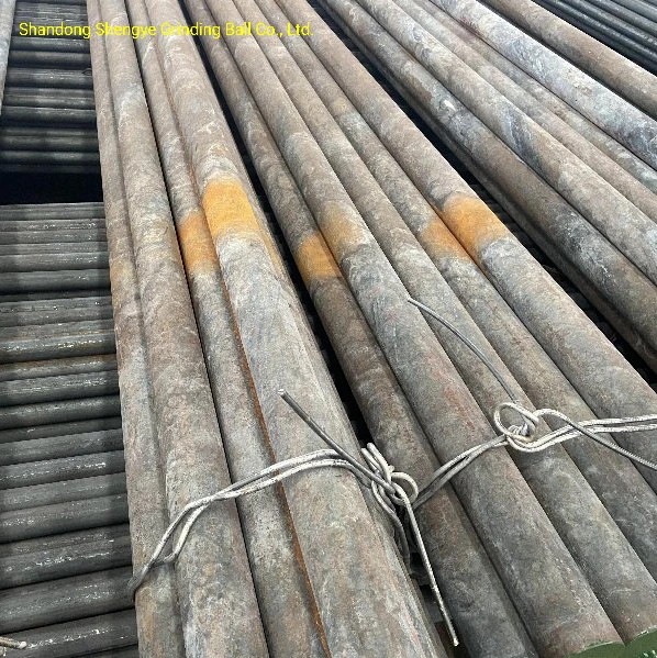 Long Service Life Wear Resistance Grinding Media Steel Rod for Rod Mill