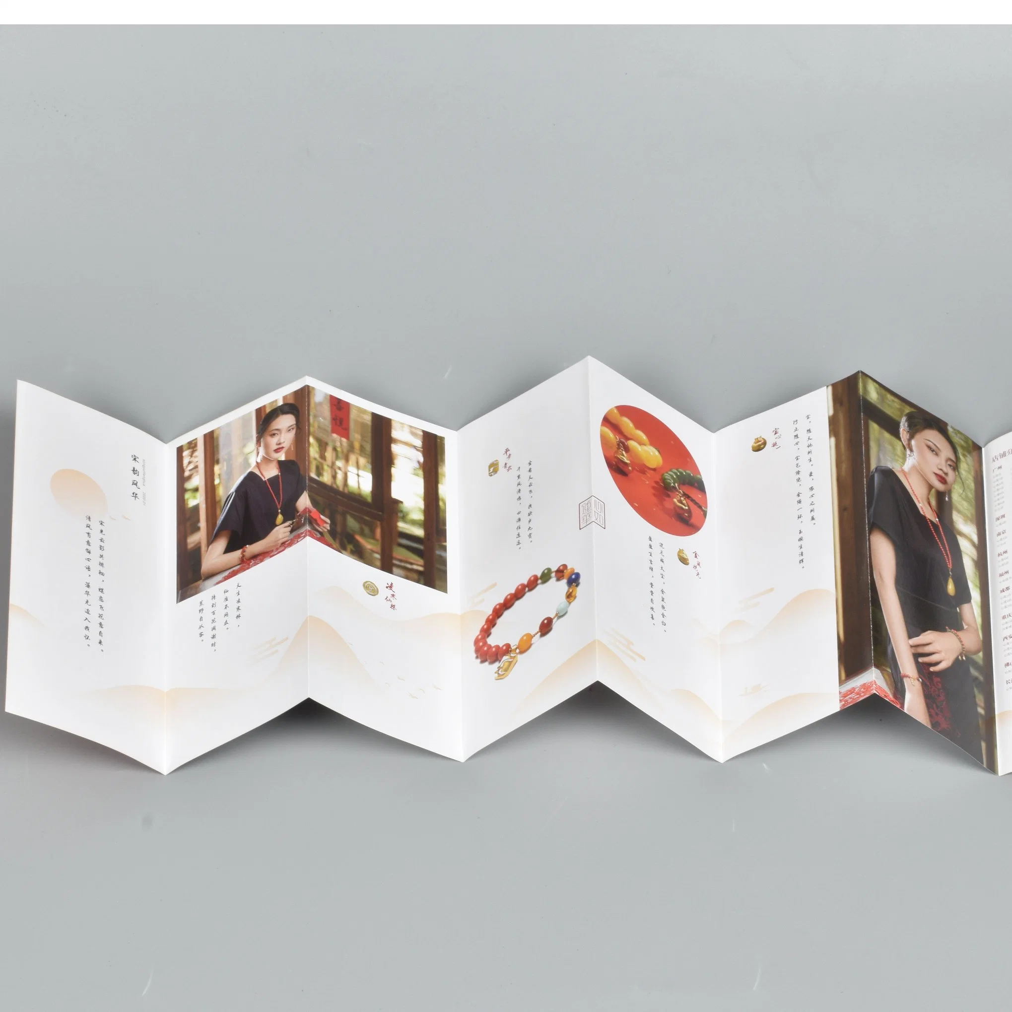 Factory Print High Quality Catalog Map Printing Booklect Travel Foldable Map Printing Service