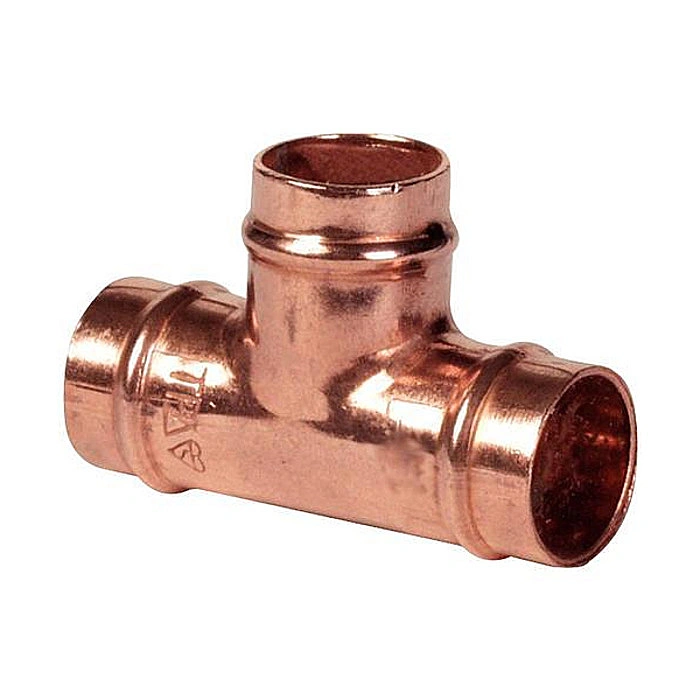 Tee Connection 3 Way Refrigeration Copper Elbow Press Connector Fitting Plumbing Copper Fitting with Factory Price