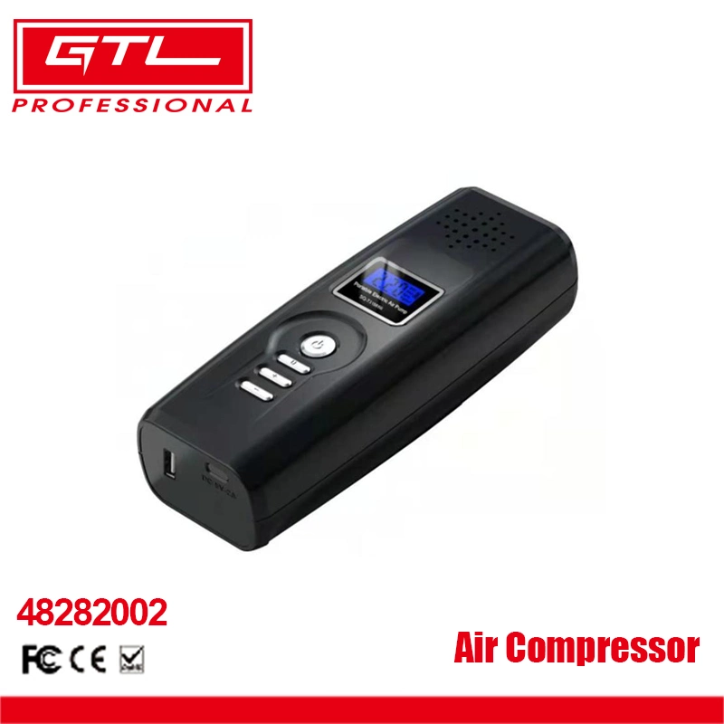 Compresor de aire portátil 150psi con compresor eléctrico de batería recargable 2000mAh Bomba infladora de neumáticos con luz de emergencia para automóvil (48282002)