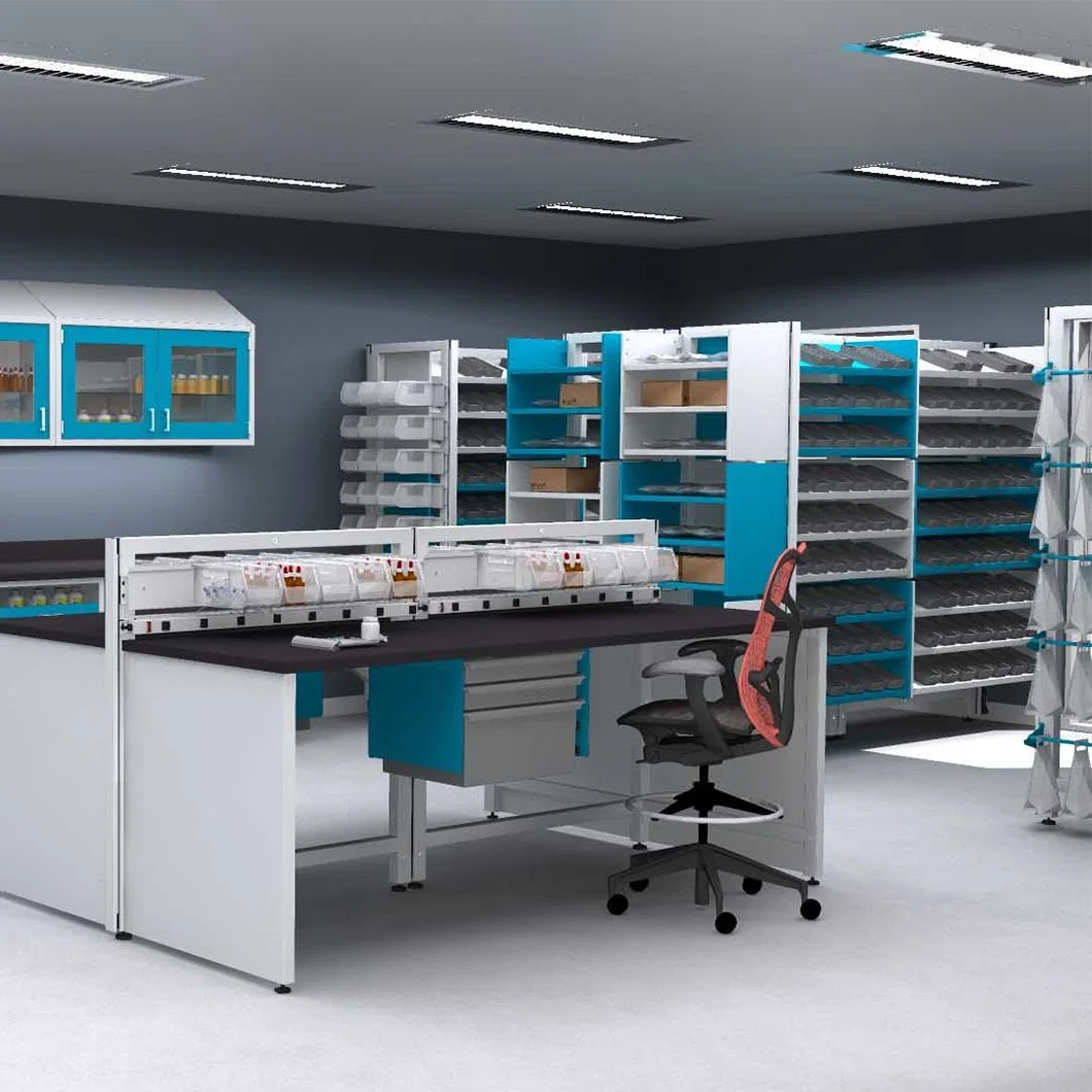 Chemical Resistant Laboratory Benches Cabinets for Hospital School Science Laboratory Furniture