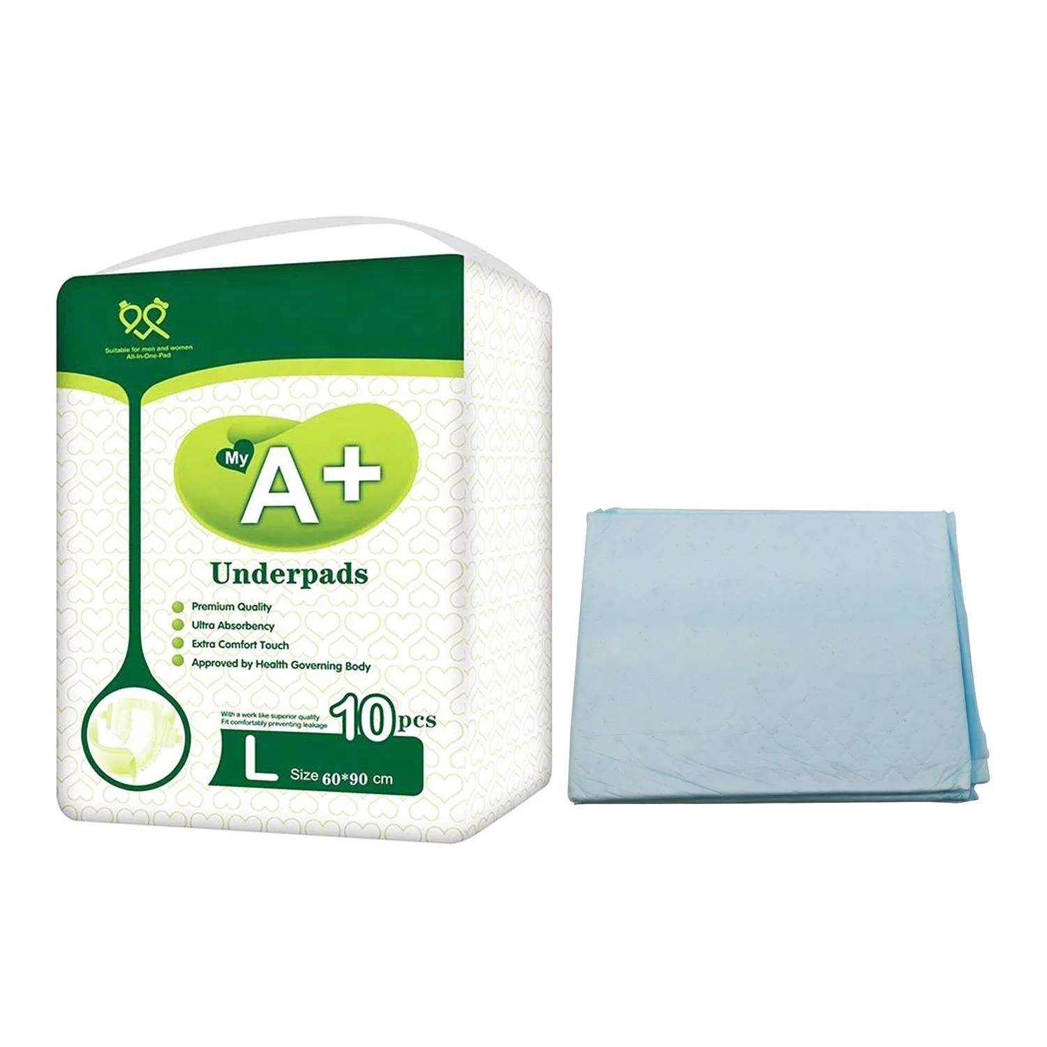 Venda por grosso de pás impermeáveis Super absorvente Underpad sanitários estanques Almofada de Maternidade