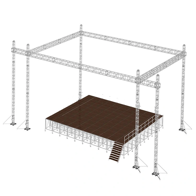 Aluminum Portable Tower Truss for Stage Pillar with Hoist Winch