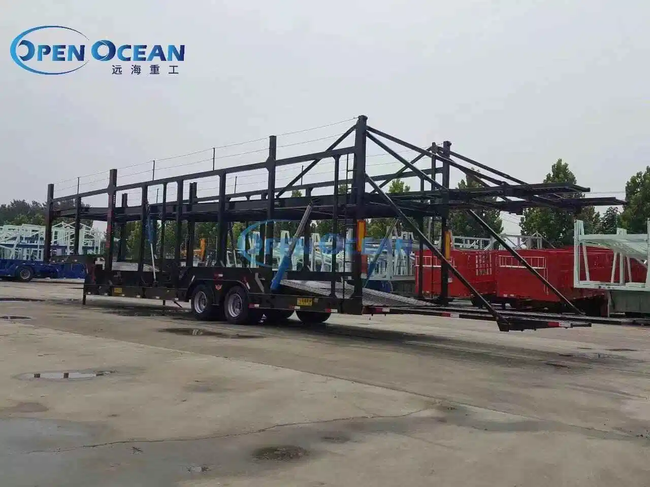 The Best-Selling 3-Axle 13m Fence Semi-Trailer Is Suitable for Road Freight Transportation