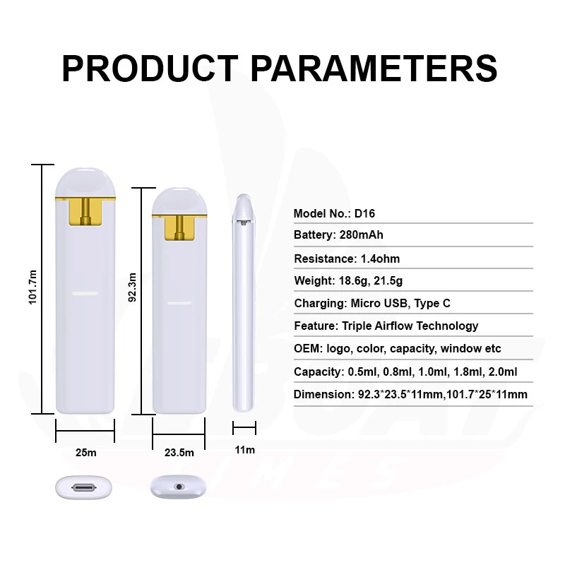 Best Thick Oil Vape 2ml Disposable/Chargeable Vape with Custom Logo Packaging