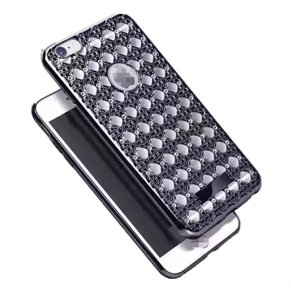 Bling Luxury Diamond galvanoplastia cubierta de la caja de TPU para iPhone 7 7plus