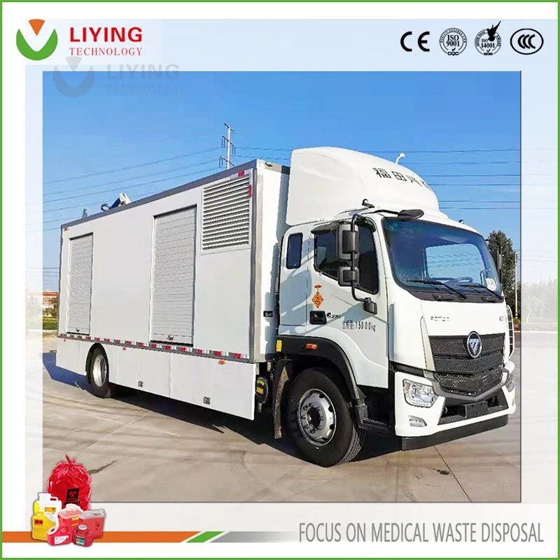 Medical Waste Emergency Disposal Waste Treatment Disinfection by Microwave Mobile Disinfection Vehicle