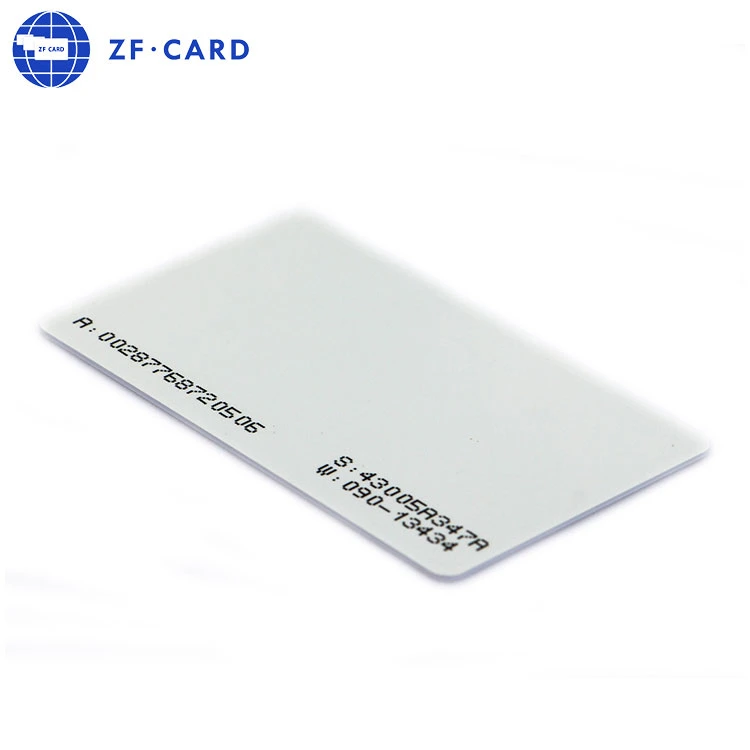 Factory Custom PC Blank Card PVC 1536 Bit MIFARE Ultralight (R) C Contactless RFID Ribbon White Card