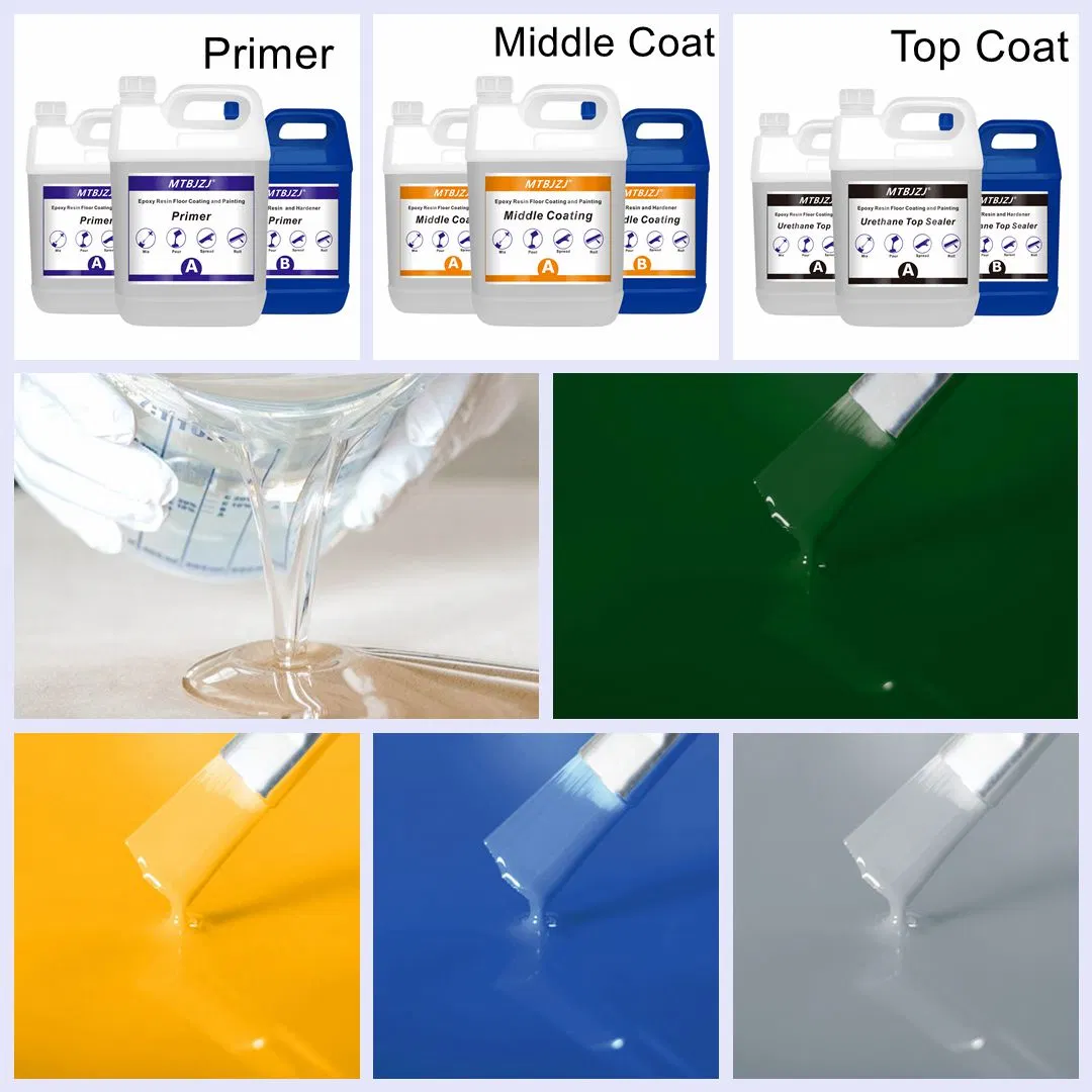 طلاء الأرضيات بالراتنج الإيبوكسي ذو اللون الصلب والمستوى الذاتي عالي البناء