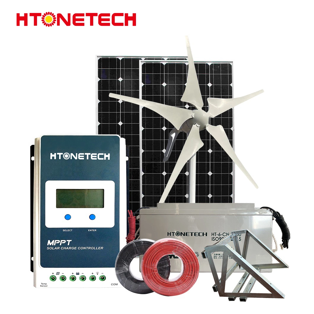 Htonetech Wind Hybrid System Hersteller 100kw 200kw Solar Wind Power System China 10 Khw 30 Khw 50 Khw Solarstrom Generatorsystem