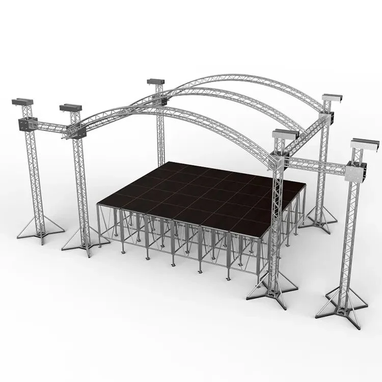 Vente à chaud scène extérieure treillis aluminium structure