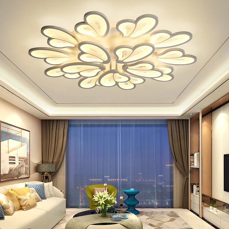 Luminária de luz de teto de acrílico padrão para a sala de estar quarto Luminárias (WH-MA-51)