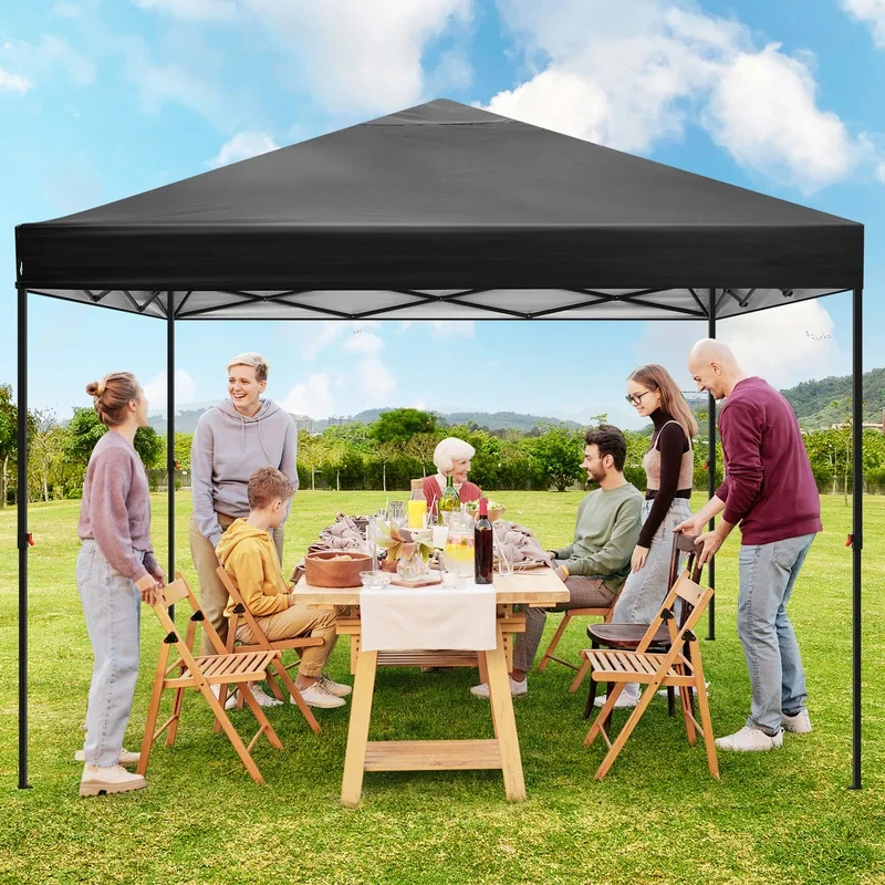 10'x10' Pop up Canopy Tent, patentado One Push, 1-persona fácil de configurar, Instant Shade Canopy