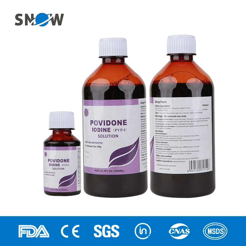 Wholesale/Supplier Price 10% Povidone Iodine Pvp-I Solution Surgical Mucosa Disinfection