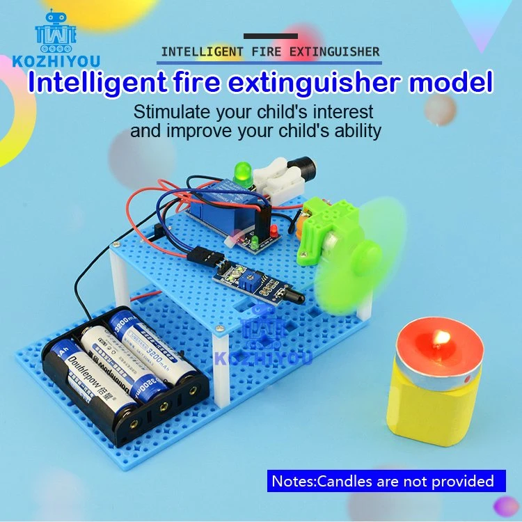 Children Stem Science Toy Steam DIY Intelligent Fire Extinguisher Educational Science Toy Gift for Children