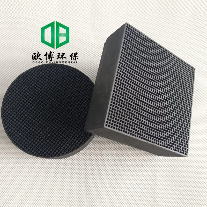 Cube & Round Water Filter Honeycomb Activated Carbon 100X100X100mm Hac for Air Purification