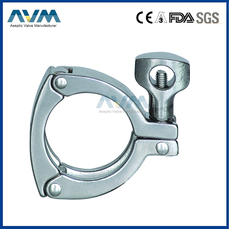 Sanitary Heavy Duty Single Pin Clamp 1/2"-12"