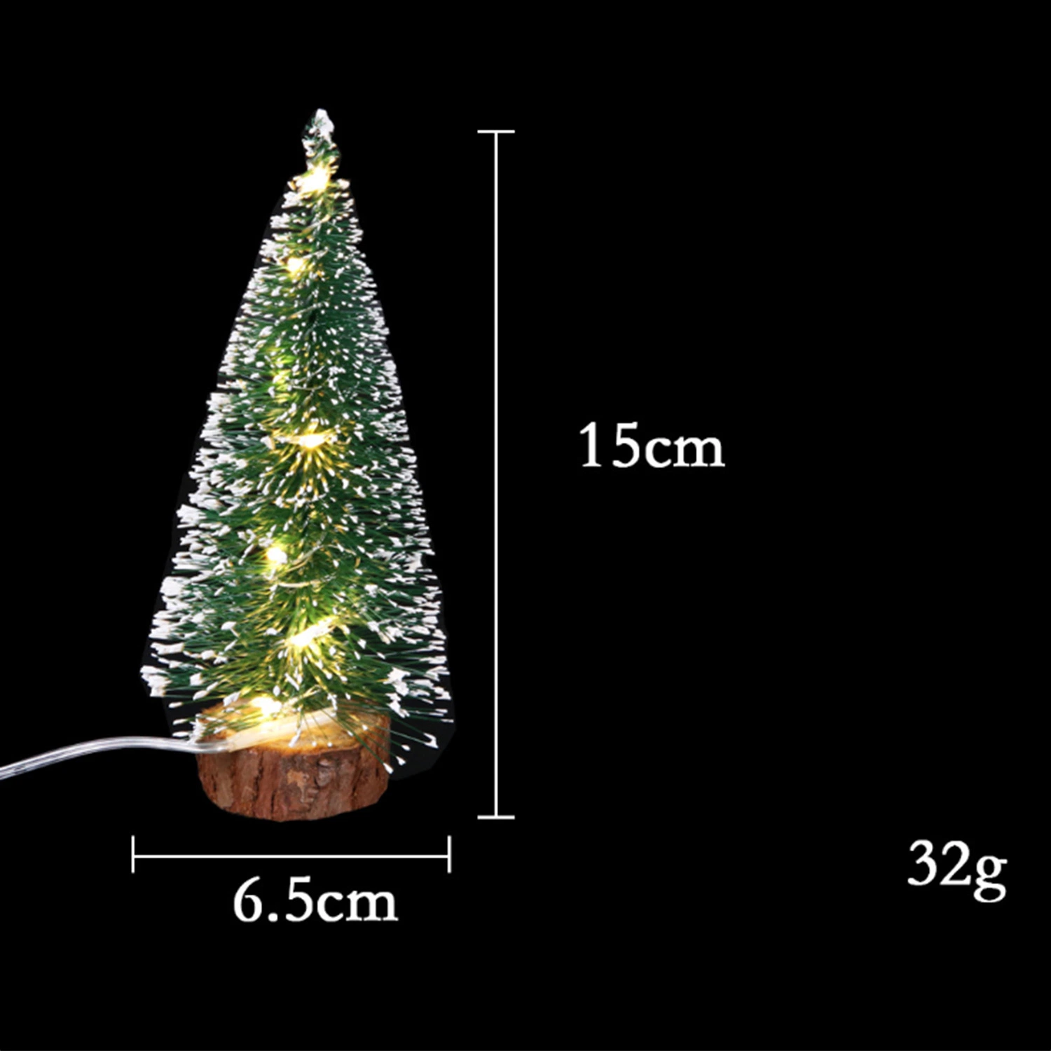 Christmas Decorations LED Light Pine Needle Mini Christmas Tree