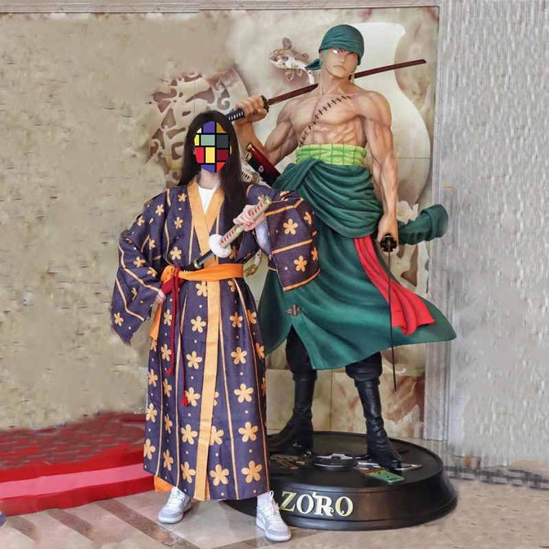 Estátua do tamanho da vida Zoro peça única Figura Zoro Escultura