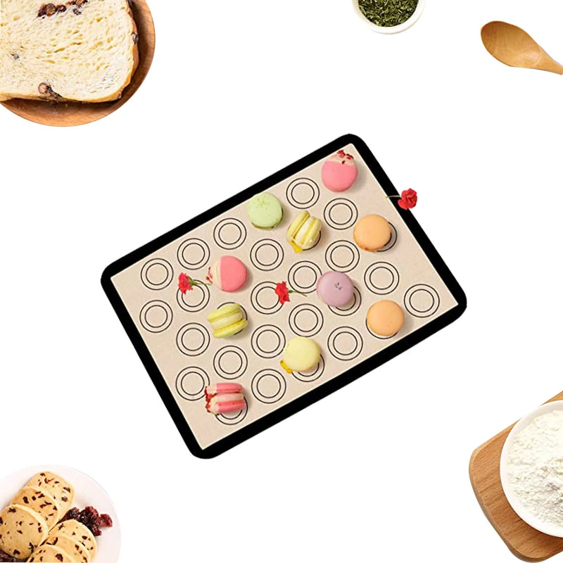 BPA Free Silicone Baking Mat Heat Resistant Cookie Mats Non-Stick Macaron Liner Sheets Food Grade Silicone Mat