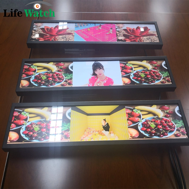 34-Inch Double Sided Bar LCD Digital Signage Screen with Dual Android System