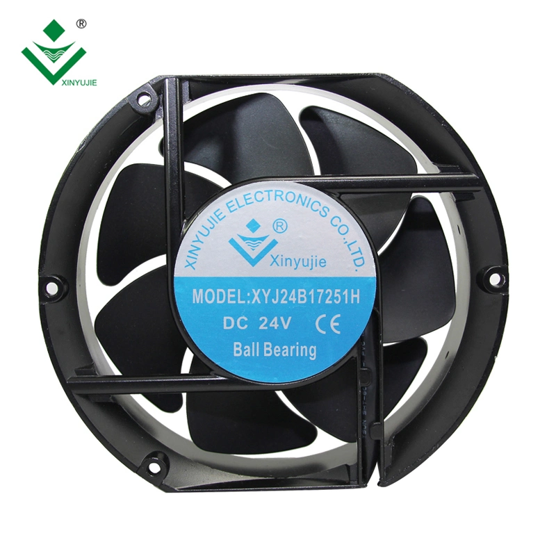 Roulement à billes 17251 DC Annonce du ventilateur de refroidissement ventilateur électrique IP65 24 V DC 12 V 172mm