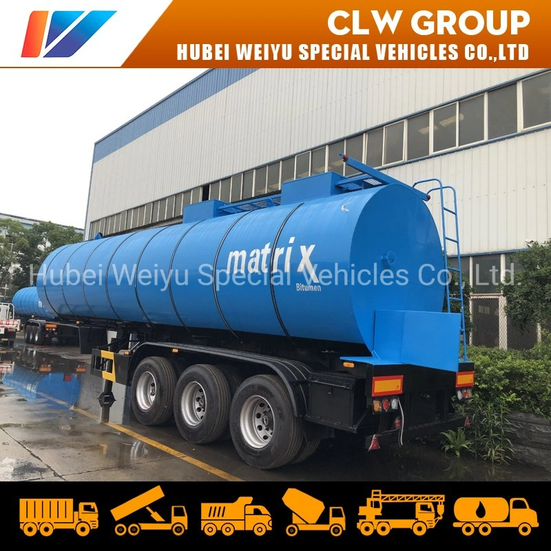 3 Axle 35000liters Asphalt Bitumen Carbon Steel Tank Semi Trailer for Africa