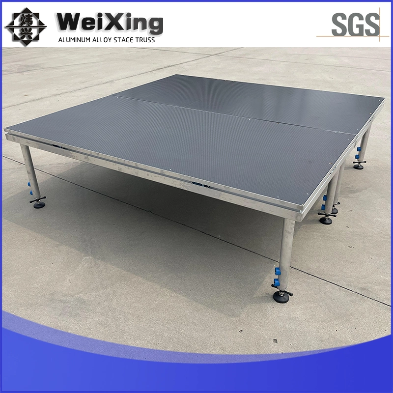 Montaje rápido Weixing portátil plegable de aluminio reforzado etapa