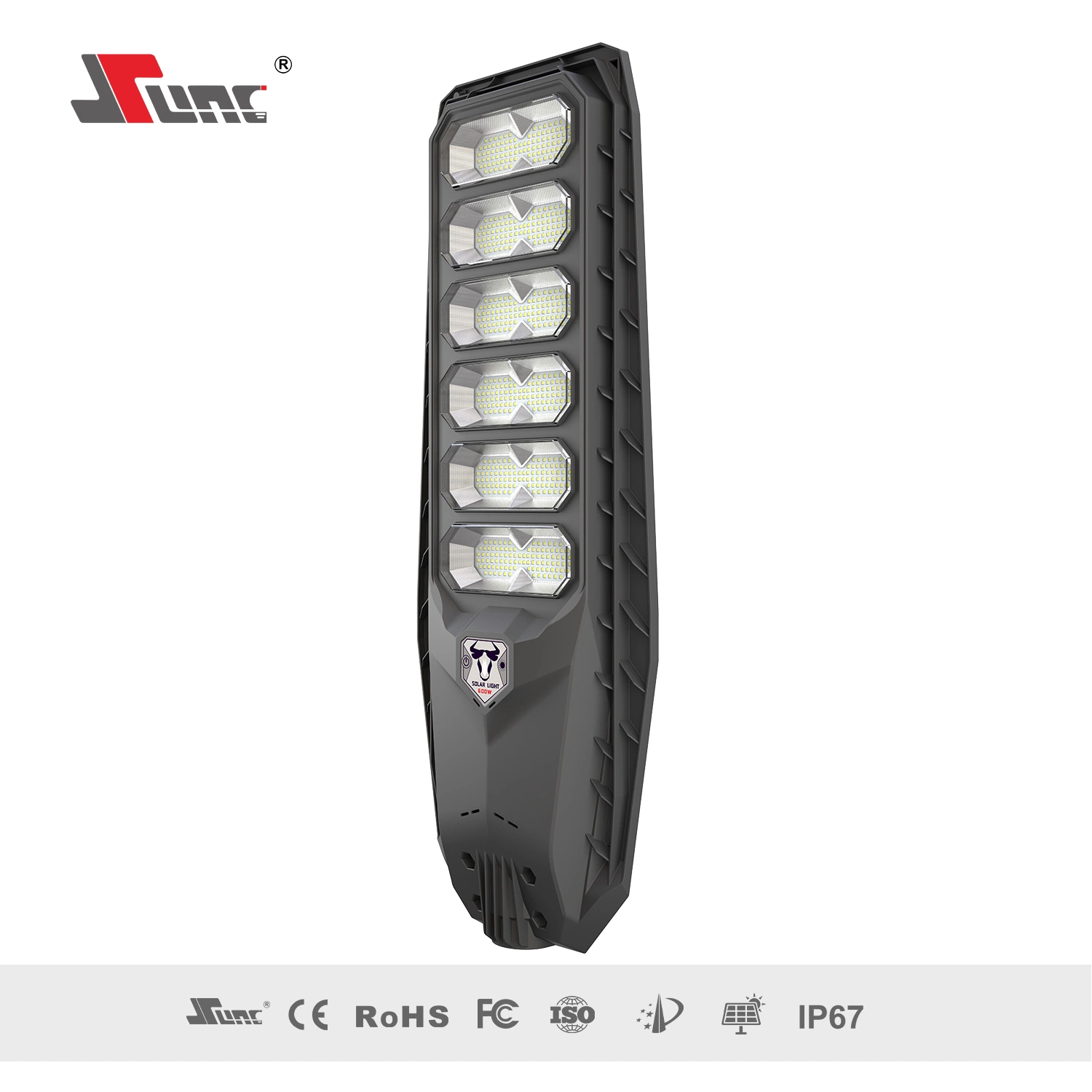 12hrs Lighting Time Motion Sensor All in One Solar Street Light Integrated 300W to 600W LED Power