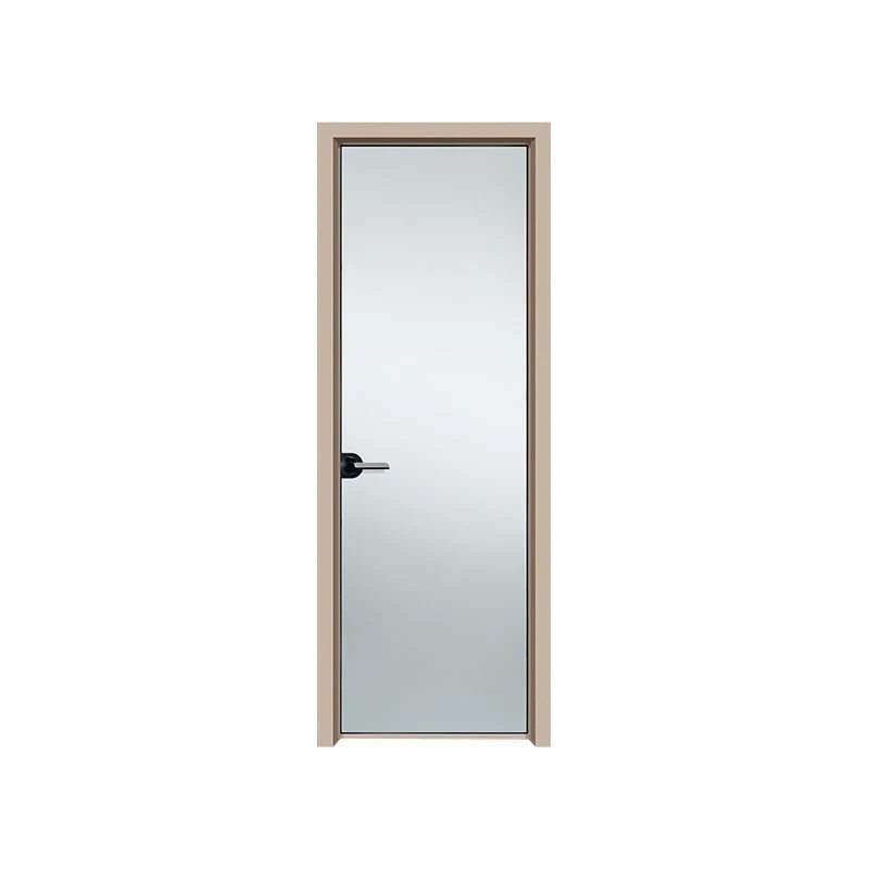 Hot Sale Slim Narrow Frame Glass Door Interior Casement Aluminum Toilet Bedroom Doors