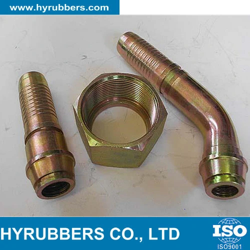 China Hyrubbers Carbon Steel Hydraulic Hose Fittings and Adapters