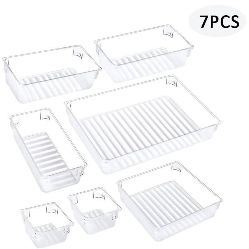 Clear Color Multi-Function Free Style Combination Household Drawer Organizer