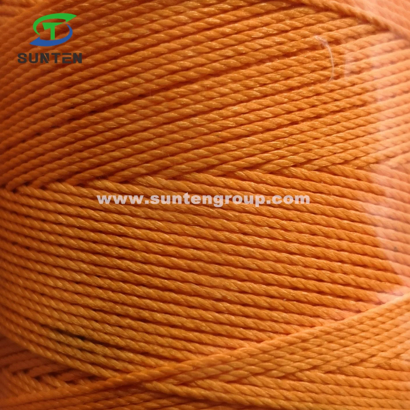 Orange High Tenacity PE/PP/Polyester/Nylon Plastic Twisted/Braided/Braid/Baler/Thread/Packing Line/Fishing Net Twine (210D/380D) by Spool/Reel/Bobbin/Hank