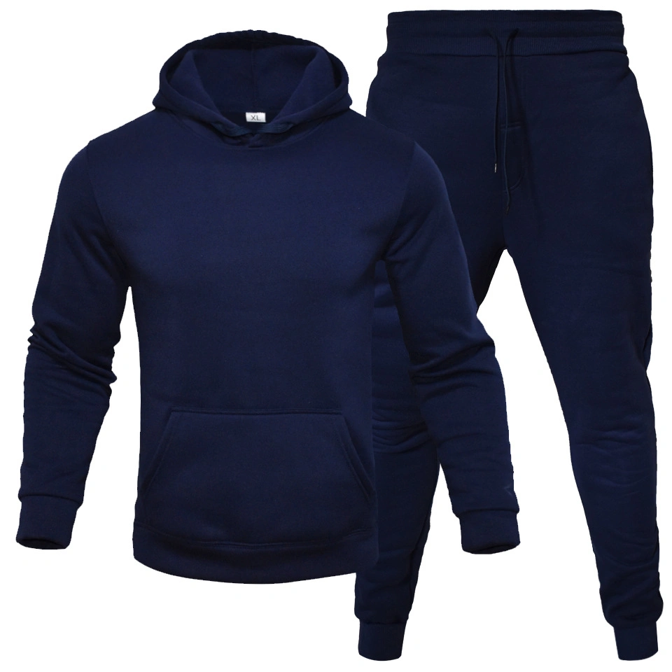 Plus Size Sports Gym Cotton Jogger Suits para hombre