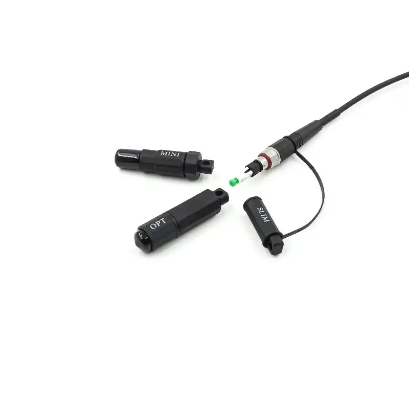 Conector universal Optitap+Mini SC+Slim 3-in-1 a caída blindada SC/APC Cable de conexión de fibra