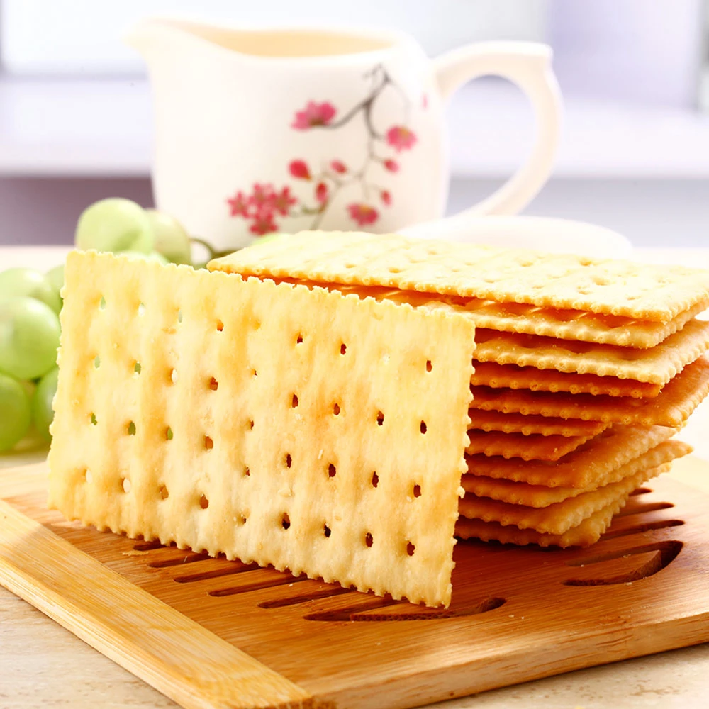 Salada de alimentos saludables galletas de soda Saltine Snack crackers en stock