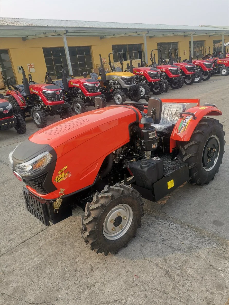 Máquinas agrícolas de máquinas agrícolas da CE Tk 49HP Real Compact Mini Trator como Tratores John Deere 4WD Weel com timão Power Agricultura trator pequeno para Fazenda